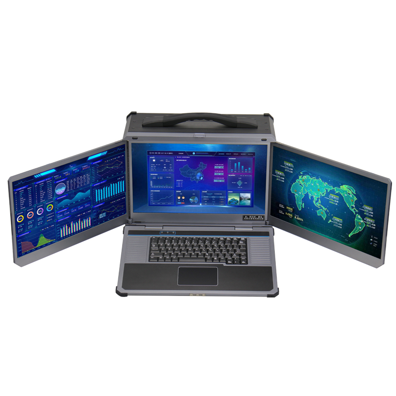 17.3 inch LCD Portable Triple screen rugged computer（DP-7000）